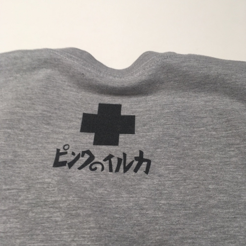 Pink Dolphin Gray Shirt Logo Street Hip Hop Japan - Picture 8 of 8